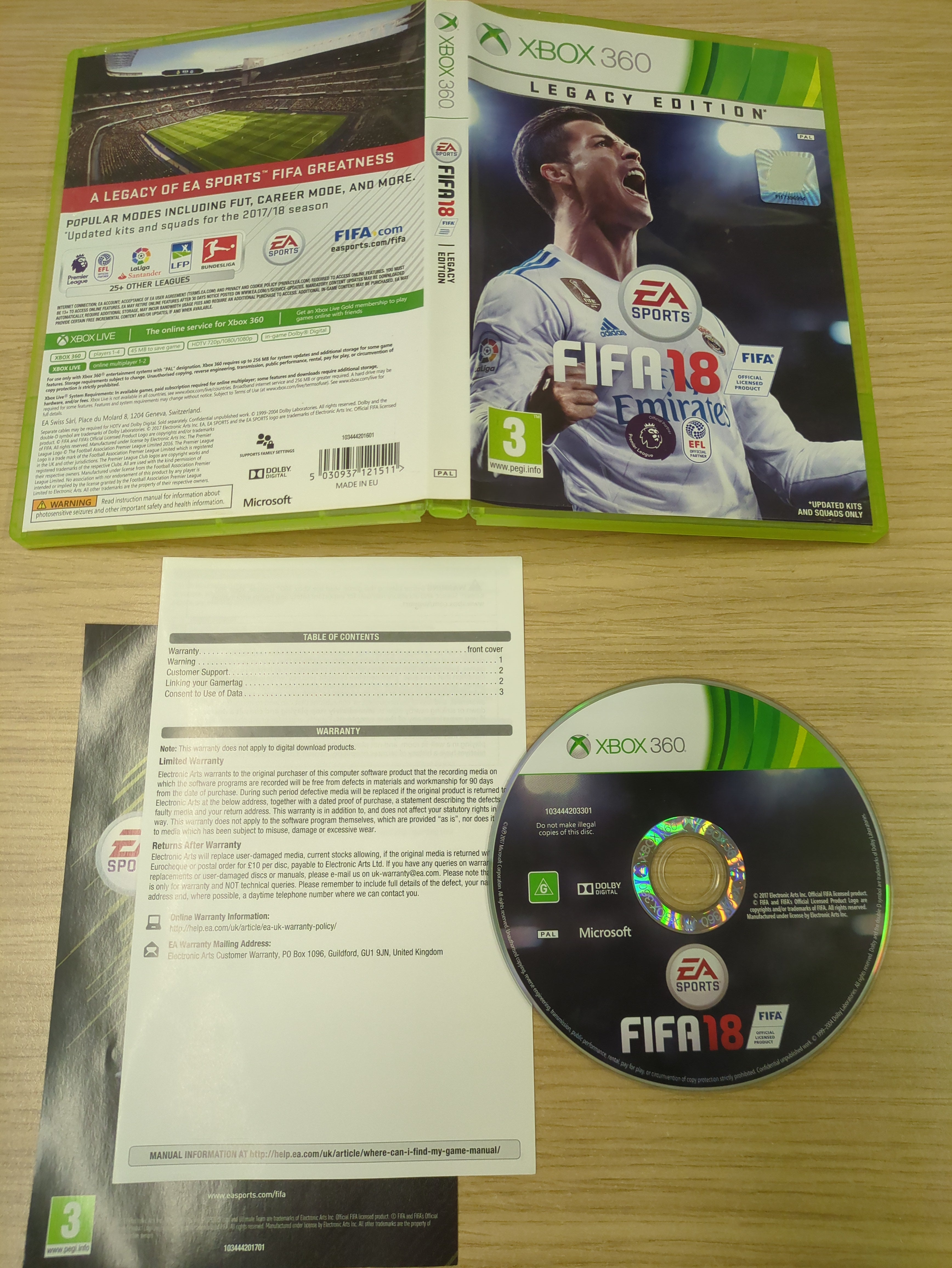 FIFA 18 Legacy Edition Xbox 360 game FIFA 18 Legacy Edition Xbox 360 game